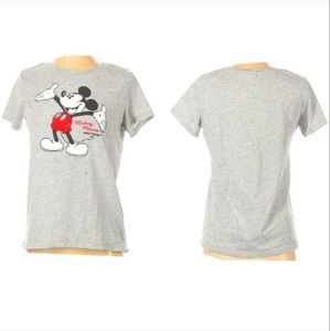 H&M Disney Mickey Gray Tee, Size Small